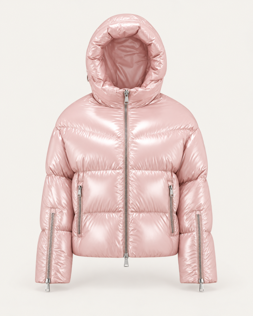 Doudoune rose Ton Bijou avec capuche